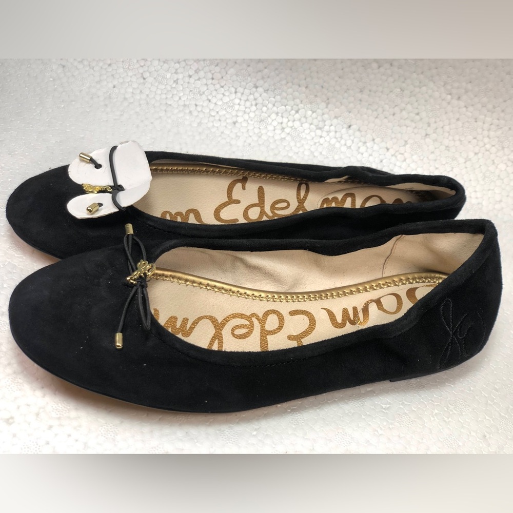 Sam Edelman ballet flats leather suede sz 7 comfort slip on loafers